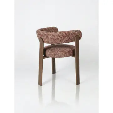 Upholstered 3-leg Wood-Look Metal Frame 2pc Dining Chairs