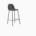 Faux Leather Egg Counter Stool
