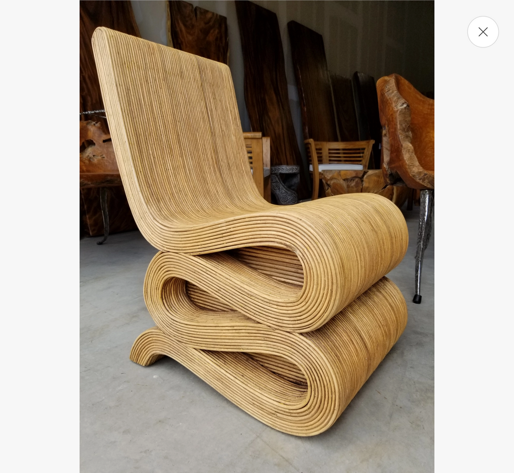 Natural Rattan Snake Chair
