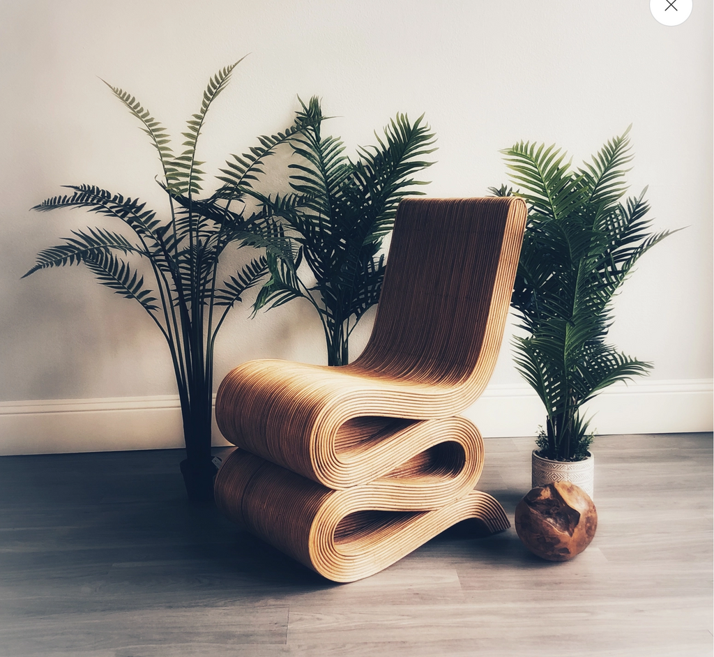 Natural Rattan Snake Chair