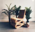 Natural Rattan Snake Chair