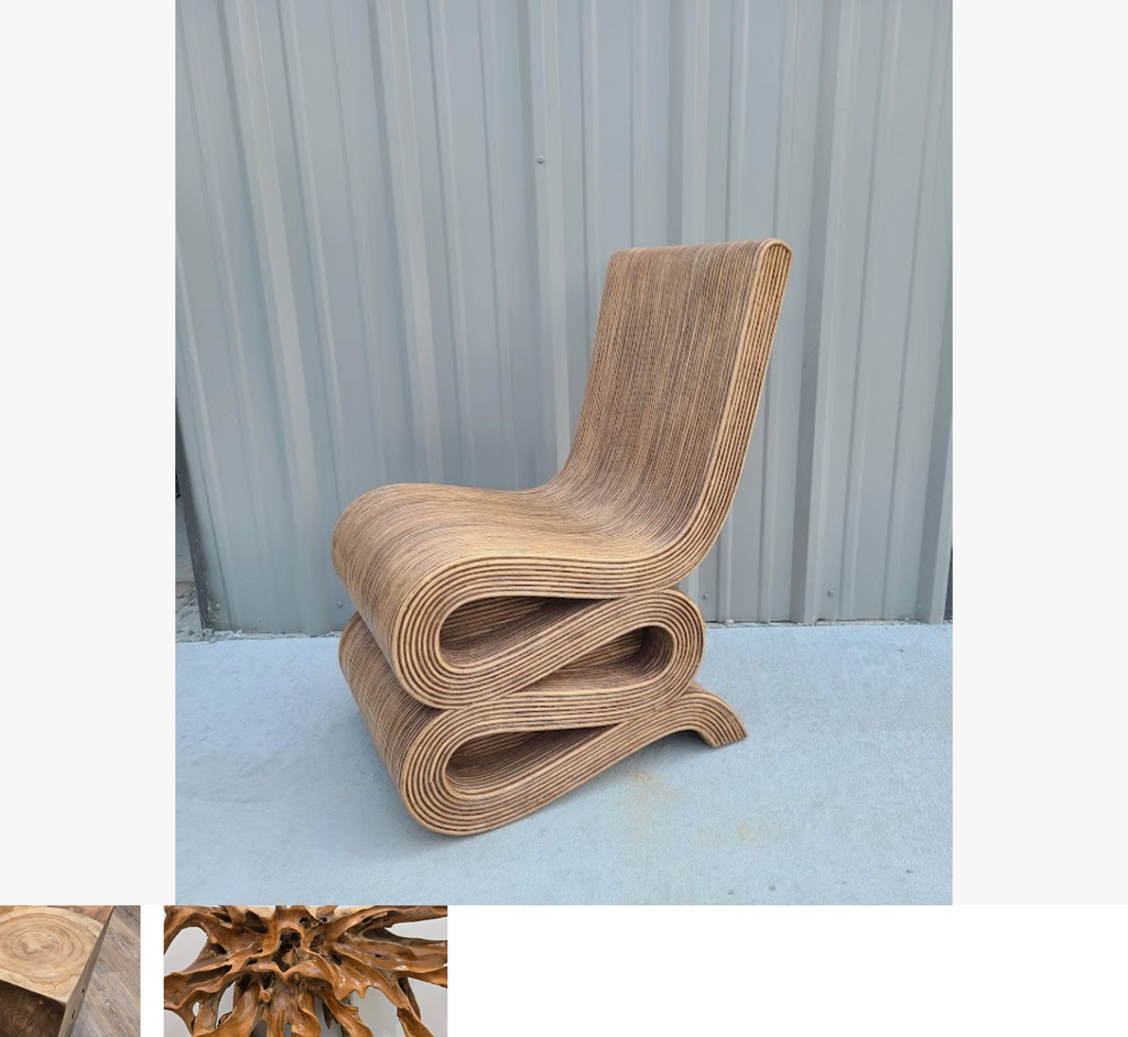 Natural Rattan Snake Chair
