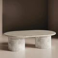 Waverly White Marble Coffee Table - Italian Contemporary Design