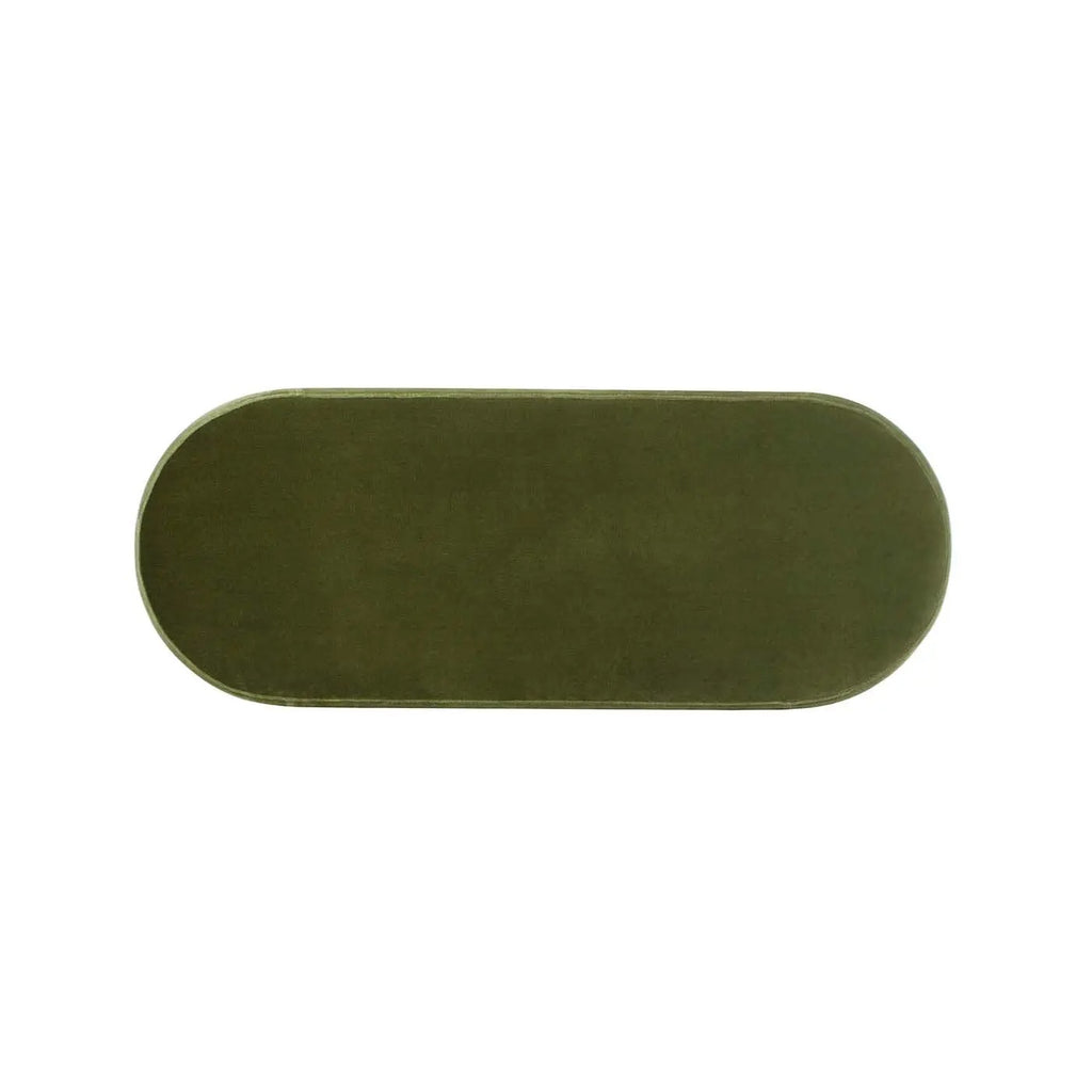 Fuji 49" Upholstered Oval Storage Bench