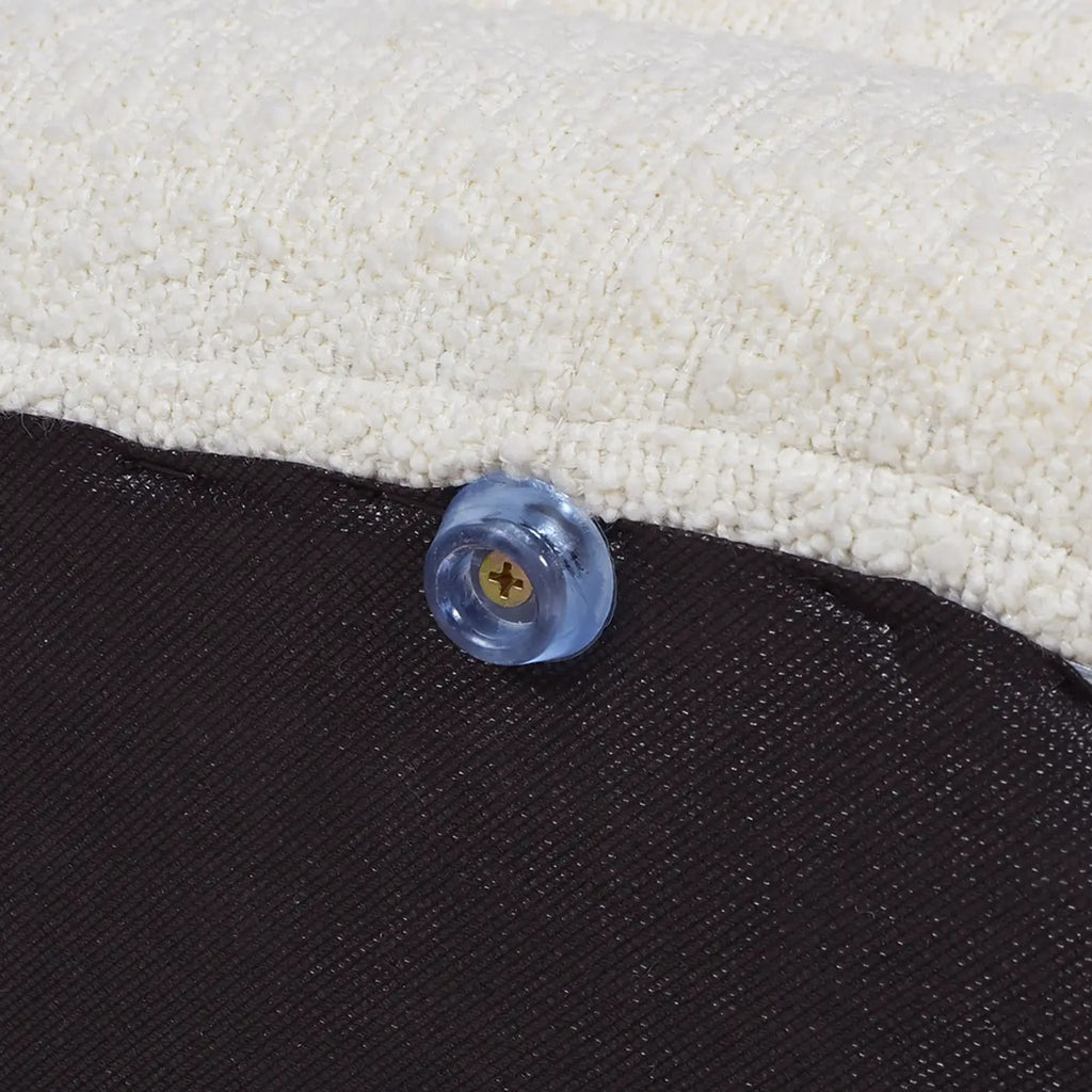 Fuji 49" Upholstered Oval Storage Bench